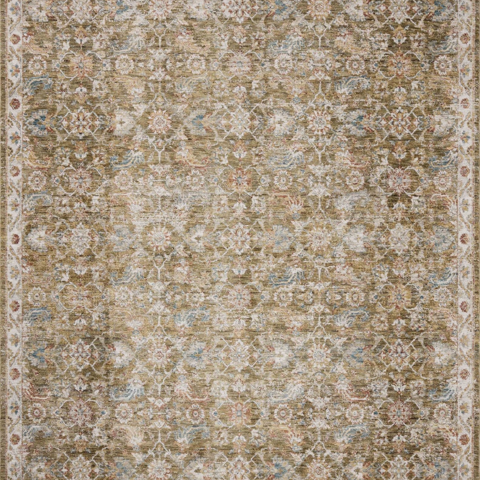 Loloi Gaia Olive / Multi Area Rug White Cliff Studio Area Rug