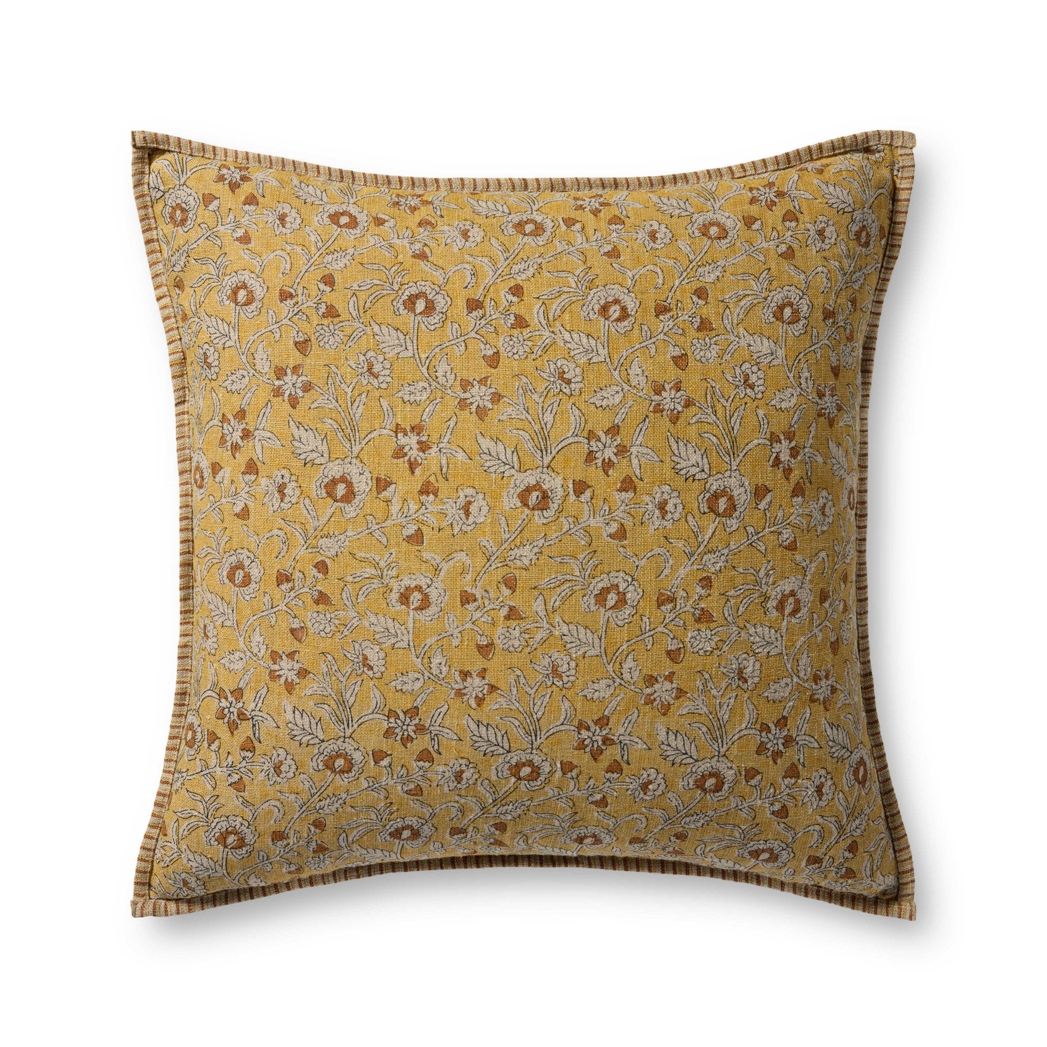 Loloi Gold / Multi Pillow White Cliff Studio Pillow