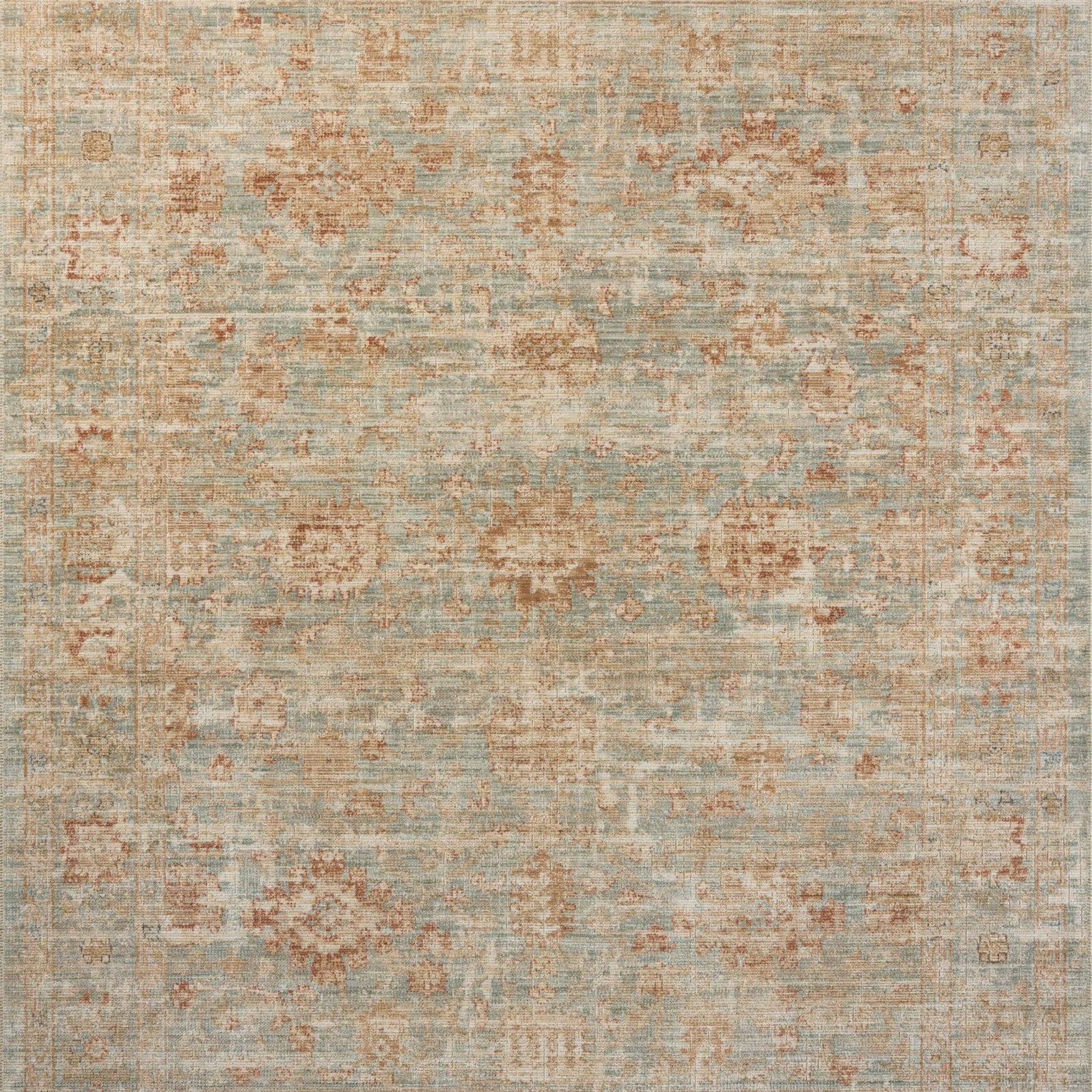Loloi Heritage Aqua / Terracotta Rug