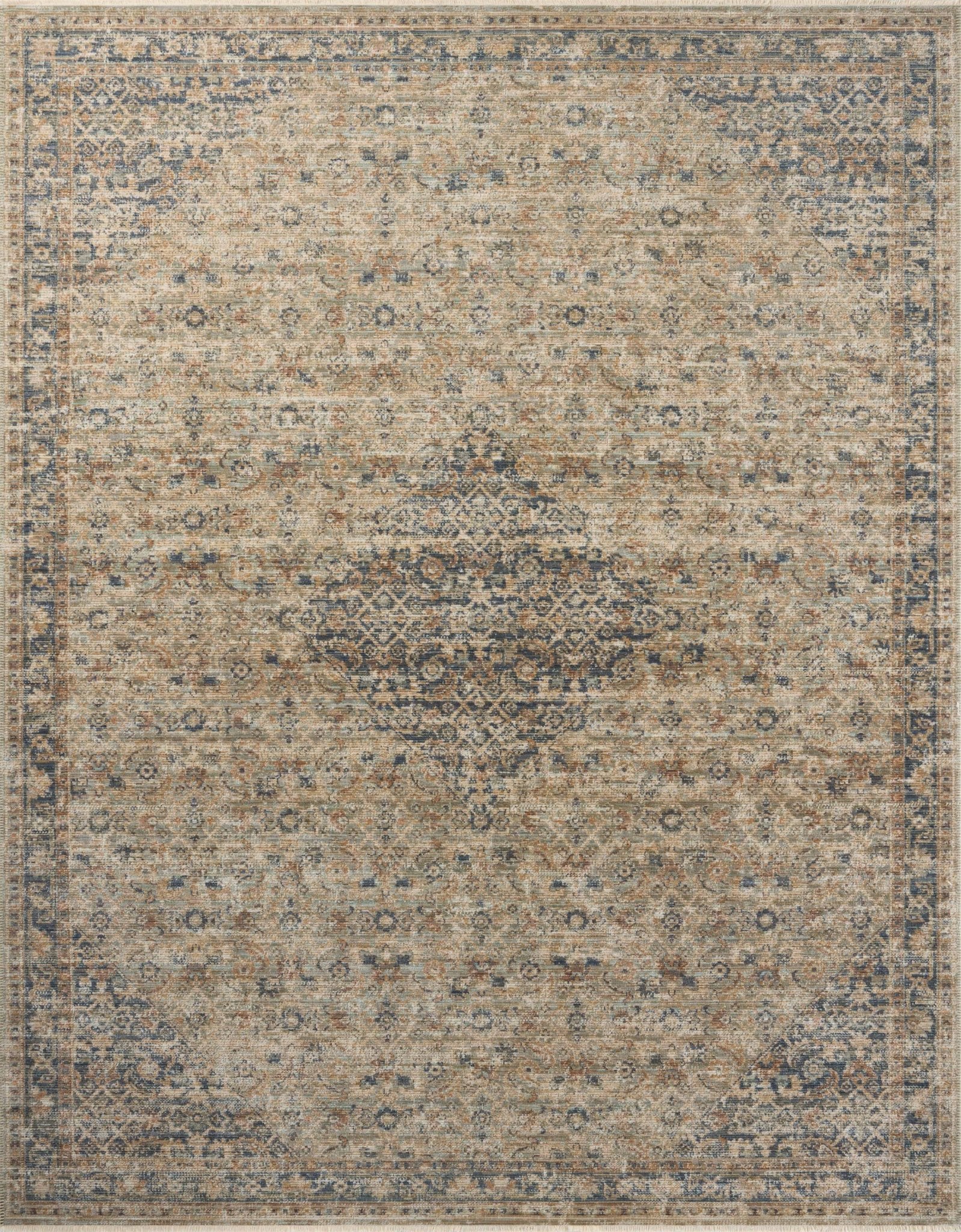 Loloi Heritage Sage / Navy Rug