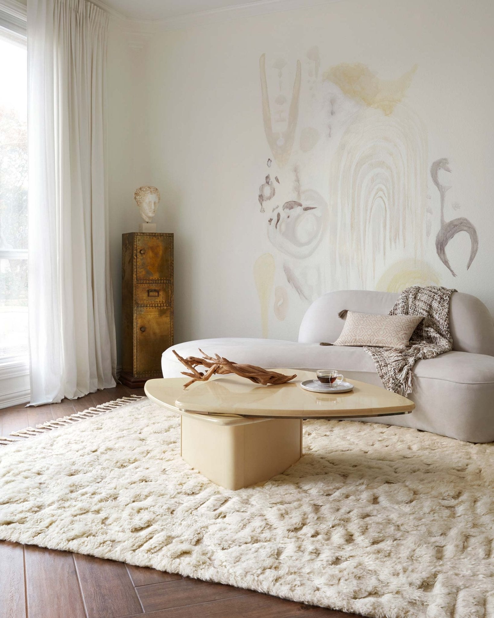 Loloi Hygge Oatmeal / Ivory Rug White Cliff Studio Area Rugs