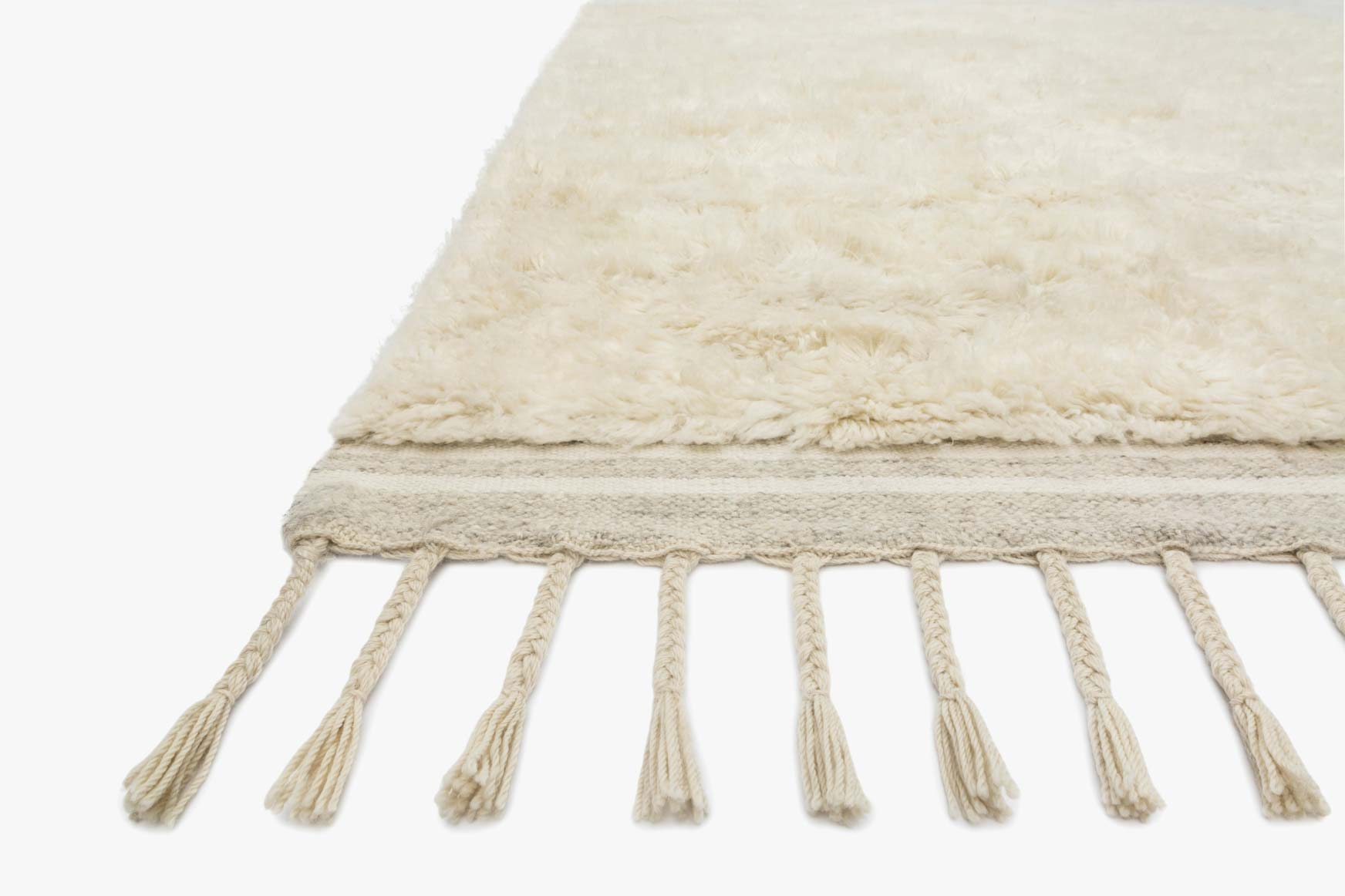 Loloi Hygge Oatmeal / Ivory Rug White Cliff Studio Area Rugs
