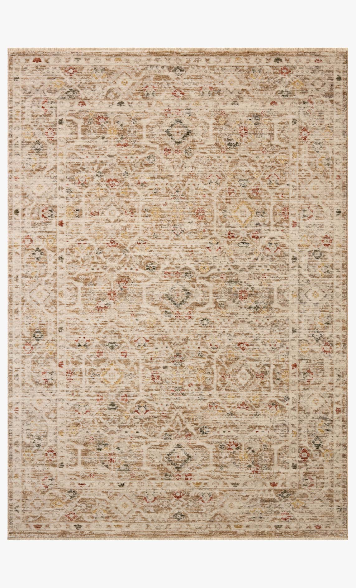 Loloi II Clarisse Natural / Multi Rug White Cliff Studio Area Rugs