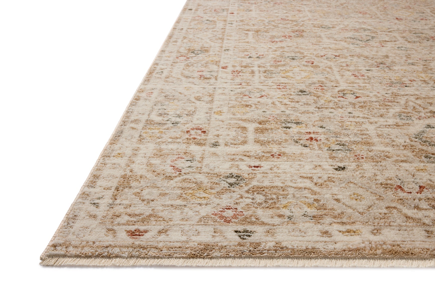 Loloi II Clarisse Natural / Multi Rug White Cliff Studio Area Rugs