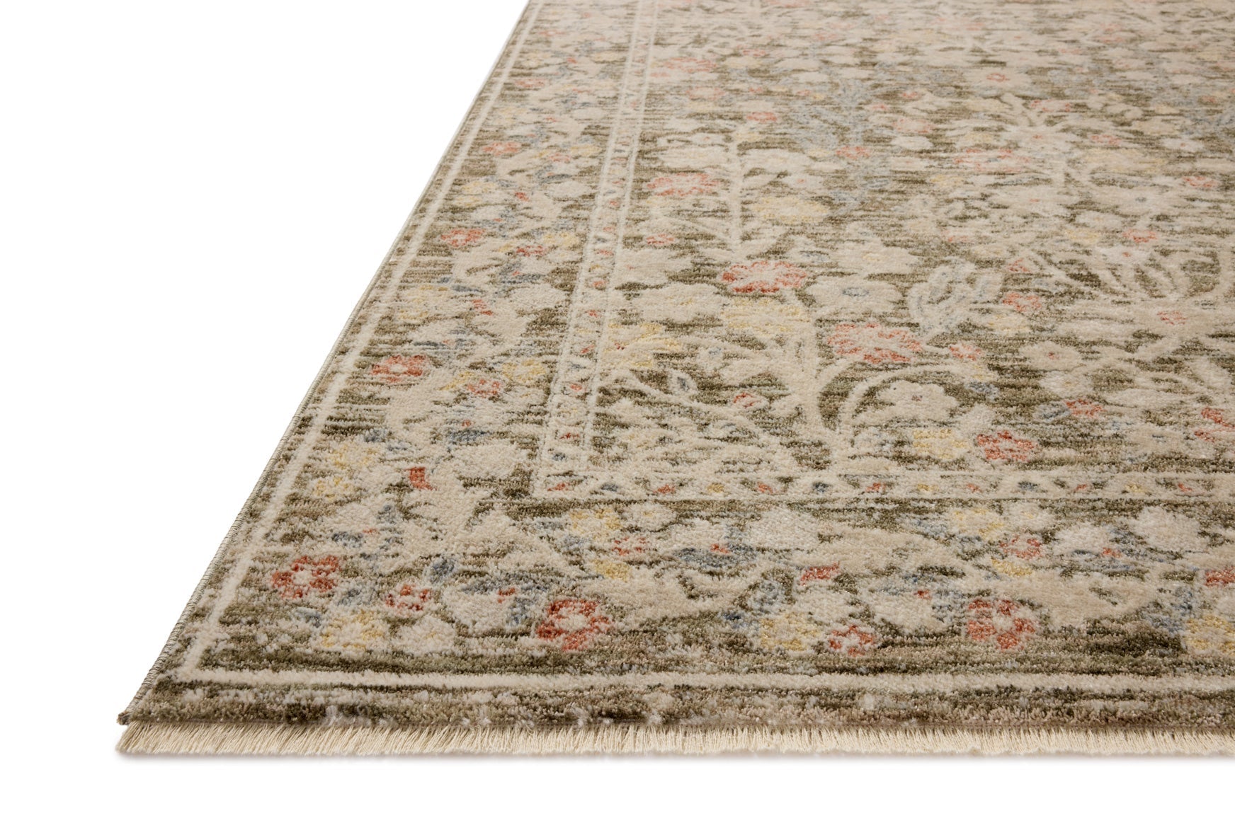 Loloi II Clarisse Olive / Multi Rug White Cliff Studio Area Rugs