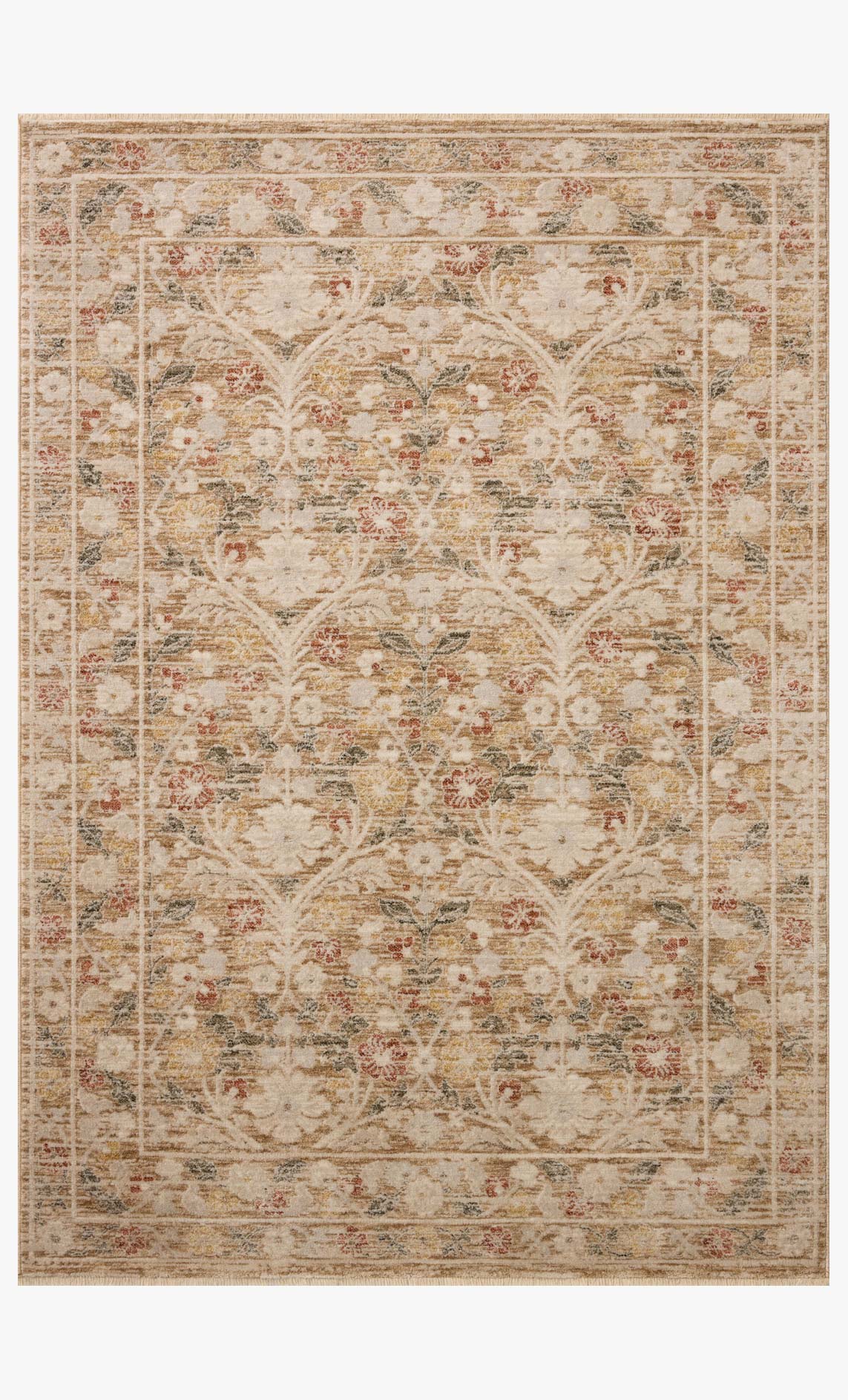 Loloi II Clarisse Sand / Multi Rug White Cliff Studio Area Rugs