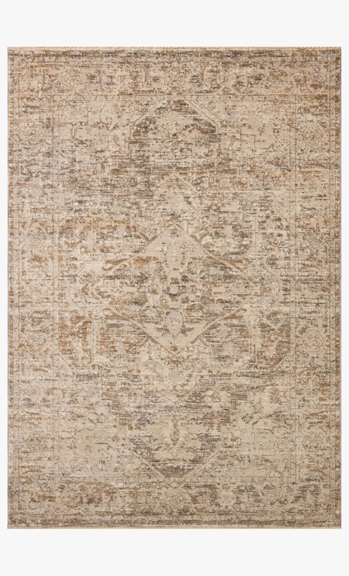 Loloi II Clarisse Smoke / Natural Rug White Cliff Studio Area Rugs