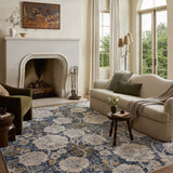 Loloi II Eileen Denim / Natural Rug White Cliff Studio Area Rugs