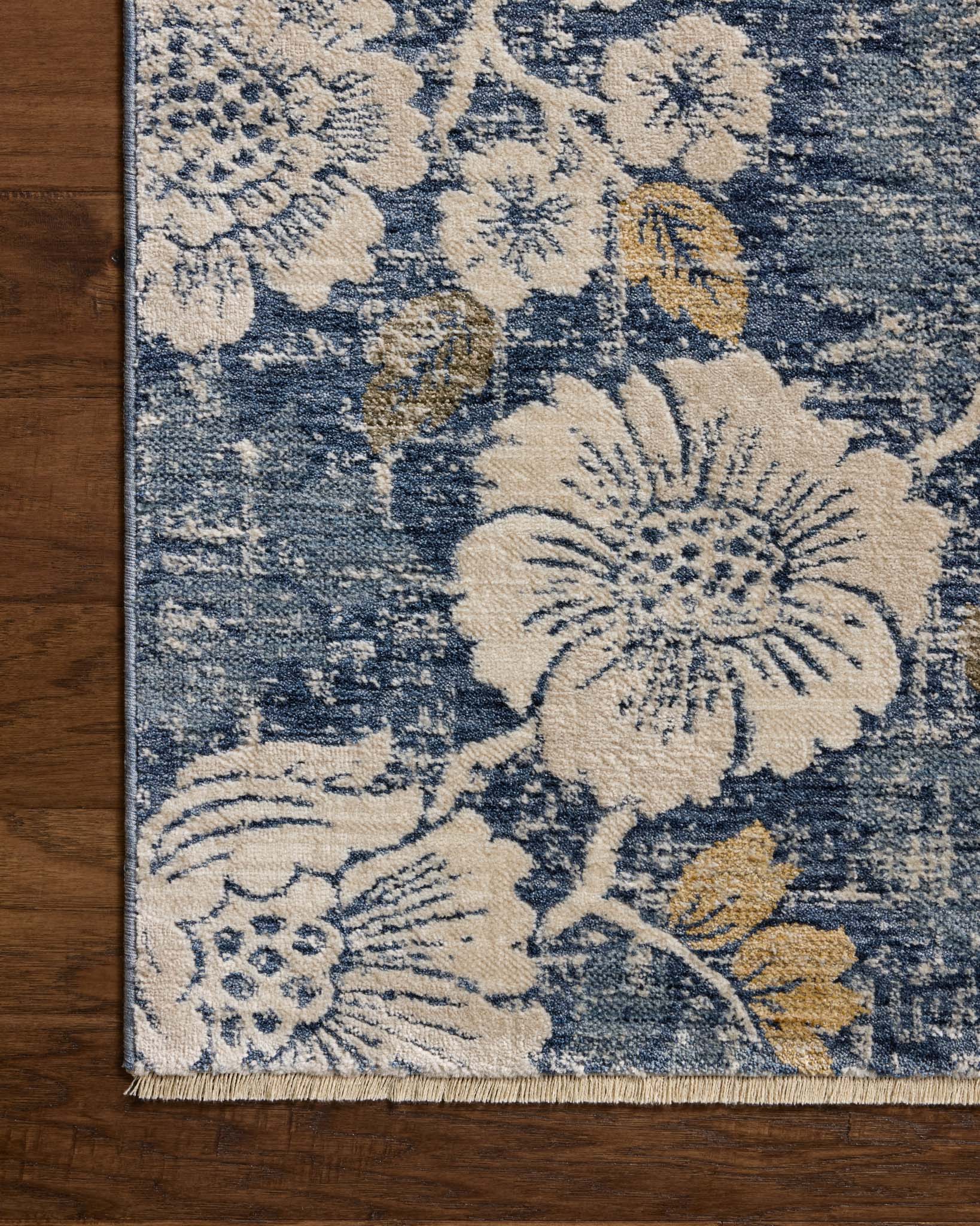 Loloi II Eileen Denim / Natural Rug White Cliff Studio Area Rugs
