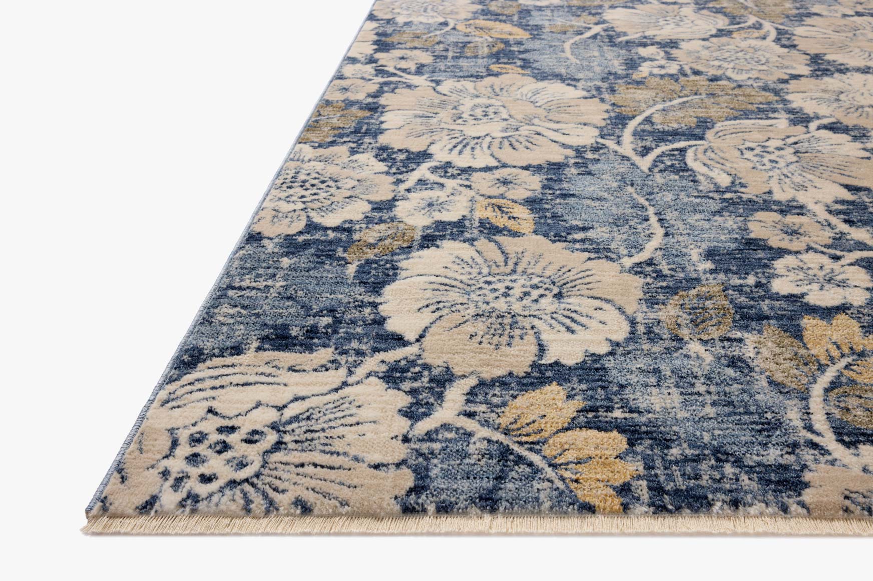 Loloi II Eileen Denim / Natural Rug White Cliff Studio Area Rugs