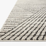 Loloi II Fabian Charcoal / Ivory Rug White Cliff Studio Area Rugs