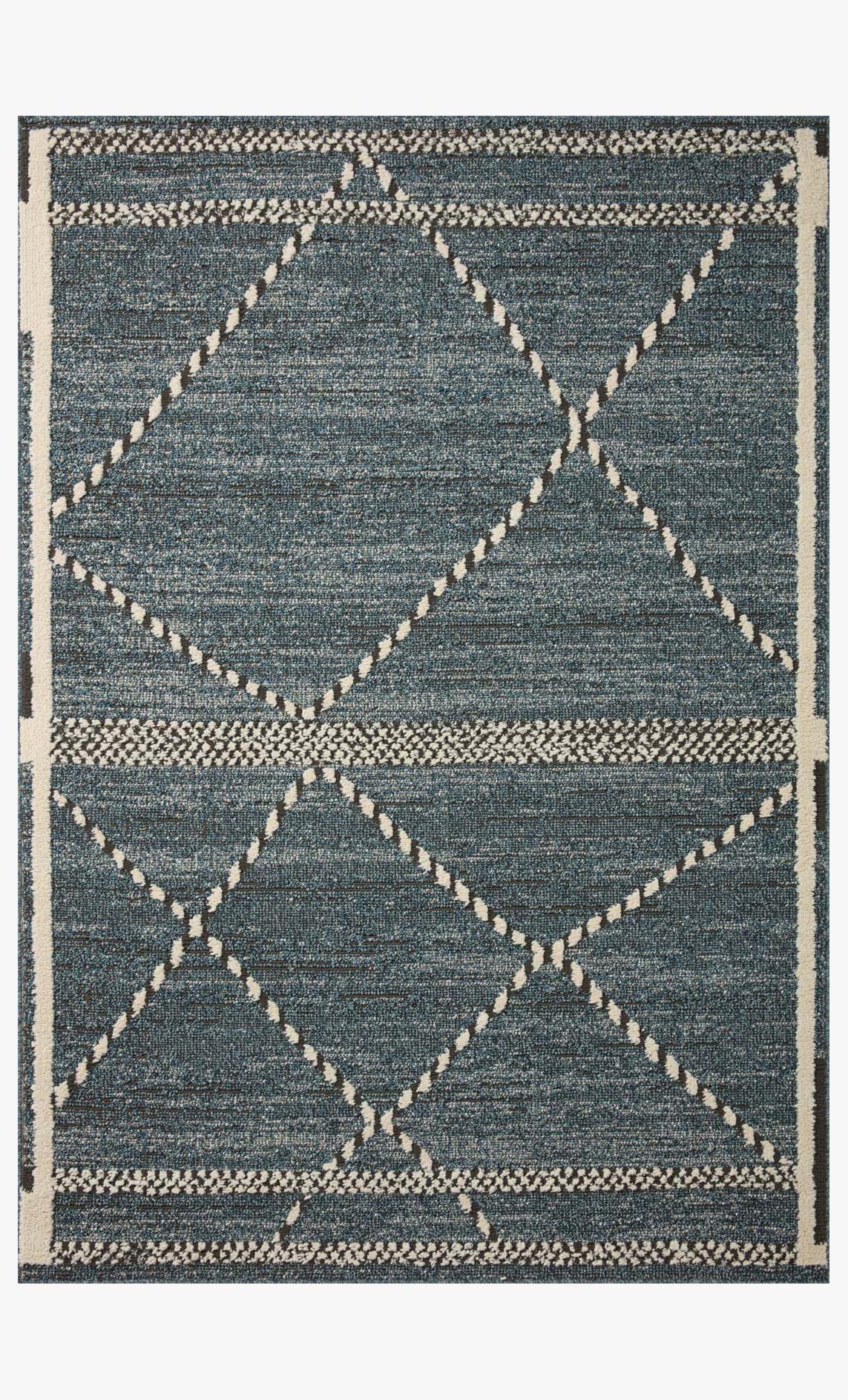 Loloi II Fabian Denim / Charcoal Rug White Cliff Studio Area Rugs