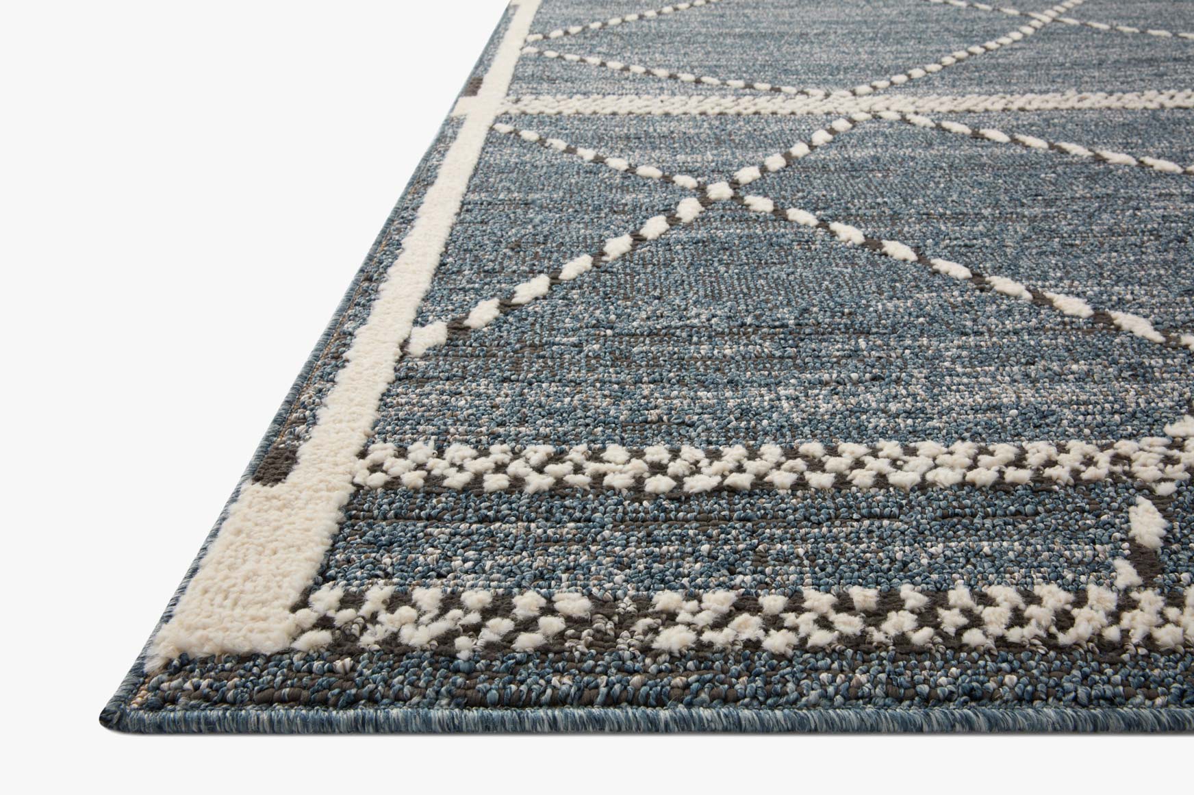 Loloi II Fabian Denim / Charcoal Rug White Cliff Studio Area Rugs