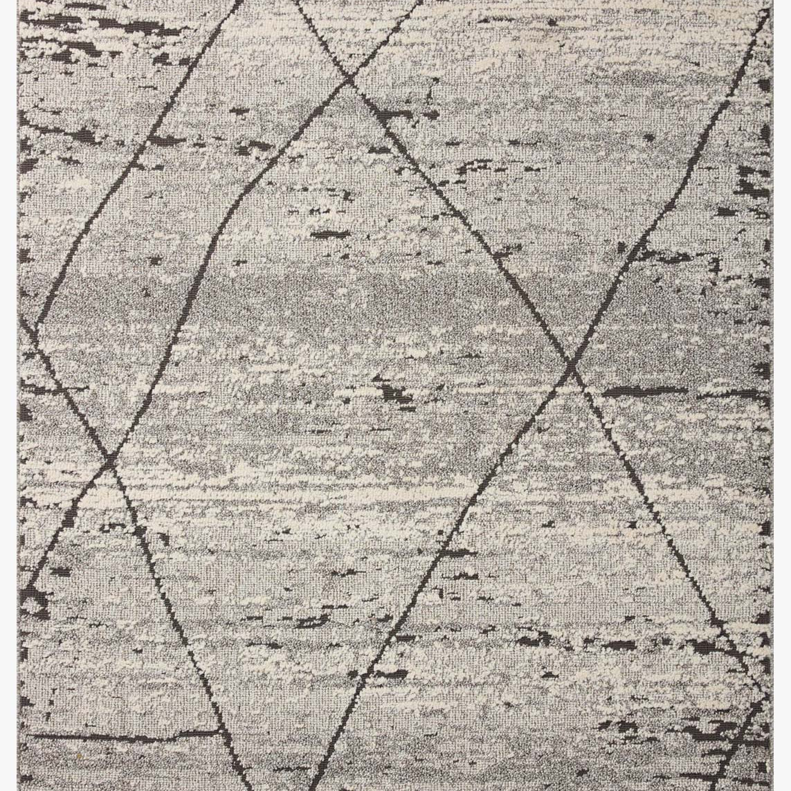 Loloi II Fabian Grey / Charcoal Rug White Cliff Studio Area Rugs