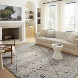 Loloi II Fabian Grey / Charcoal Rug White Cliff Studio Area Rugs