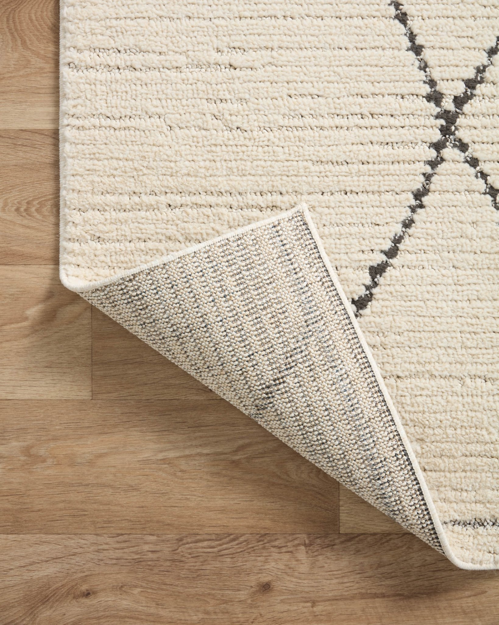 Loloi II Fabian Ivory / Charcoal Rug White Cliff Studio Area Rugs