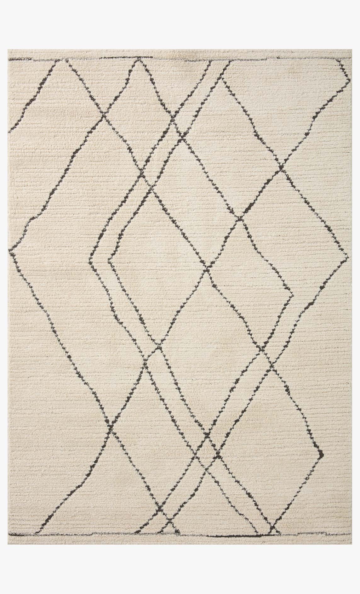 Loloi II Fabian Ivory / Charcoal Rug White Cliff Studio Area Rugs