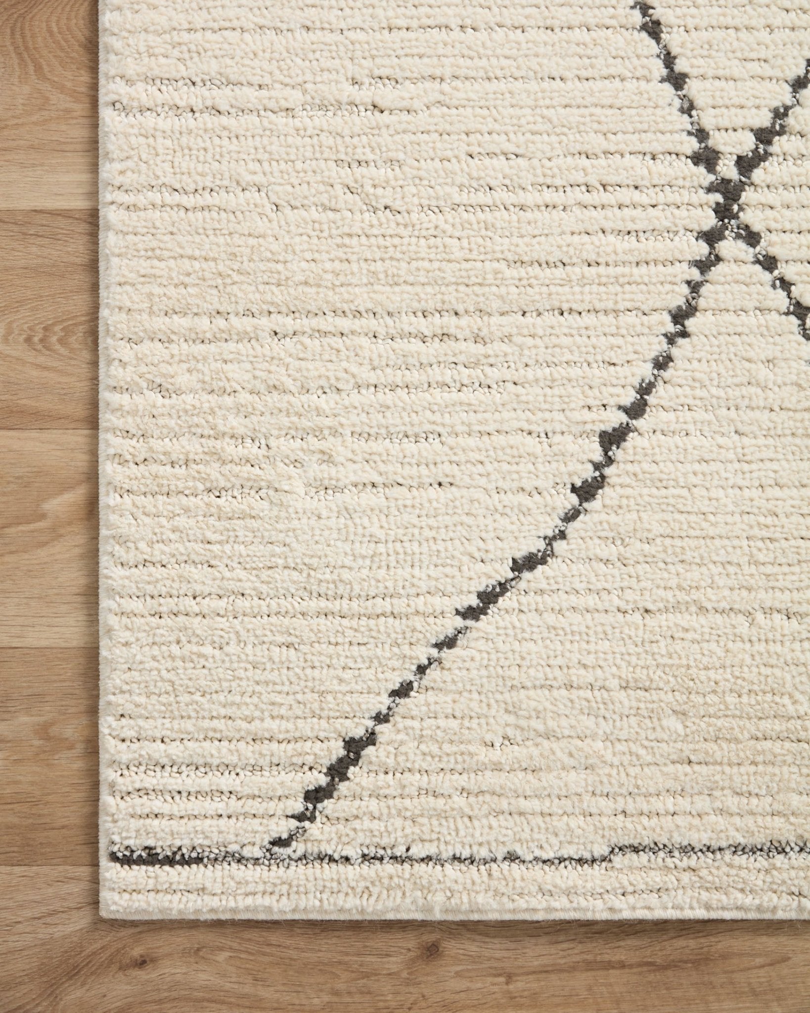 Loloi II Fabian Ivory / Charcoal Rug White Cliff Studio Area Rugs