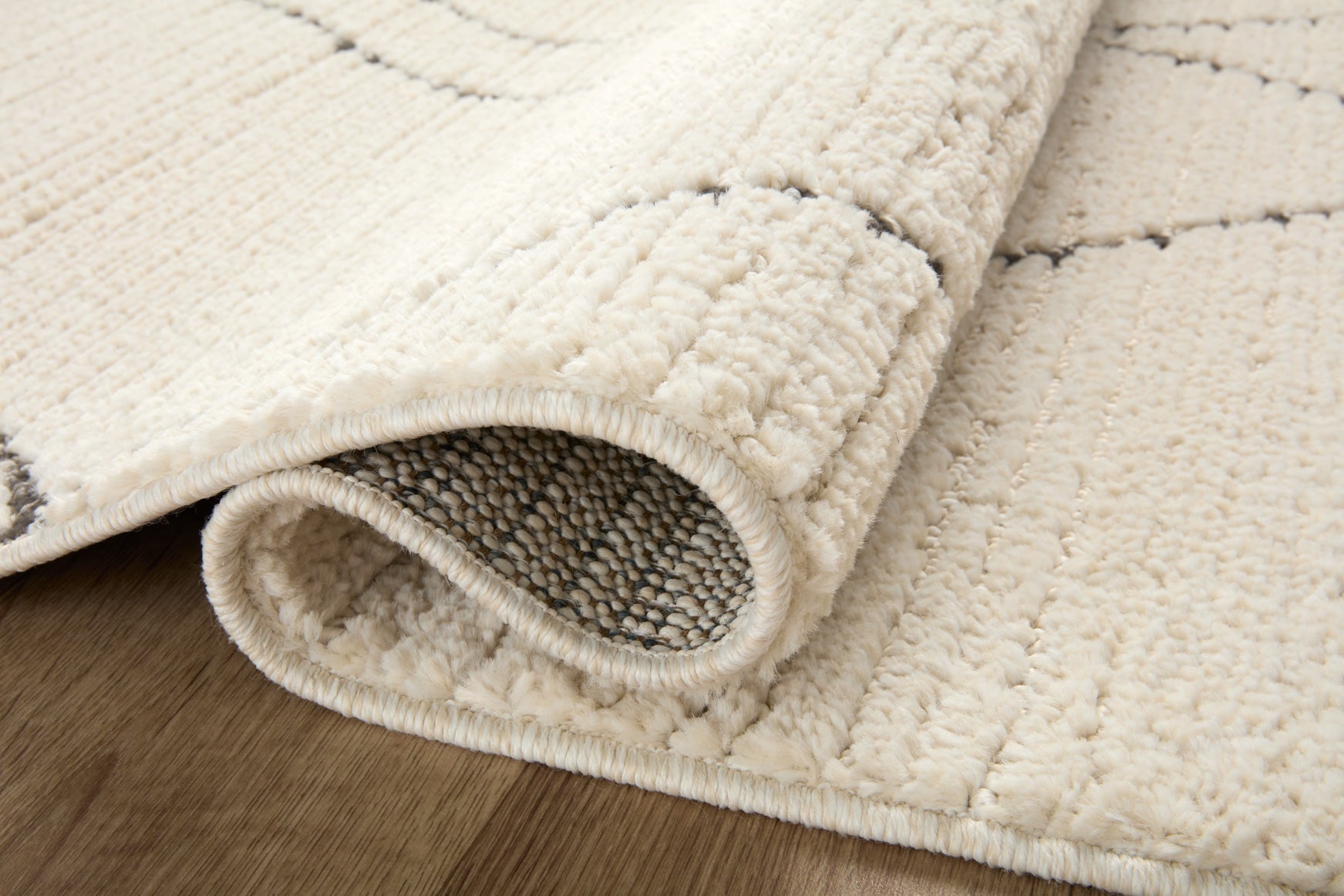 Loloi II Fabian Ivory / Charcoal Rug White Cliff Studio Area Rugs