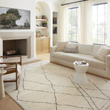 Loloi II Fabian Ivory / Charcoal Rug White Cliff Studio Area Rugs