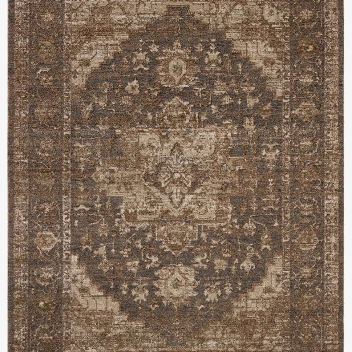 Loloi II Haywood Charcoal / Mocha Rug White Cliff Studio Area Rugs