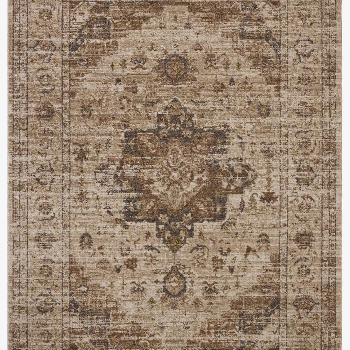 Loloi II Haywood Natural / Bark Rug White Cliff Studio Area Rugs