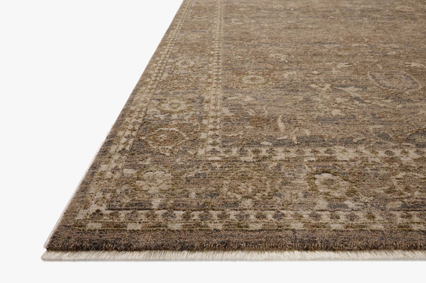 Loloi II Haywood Pebble / Charcoal Rug White Cliff Studio Area Rugs