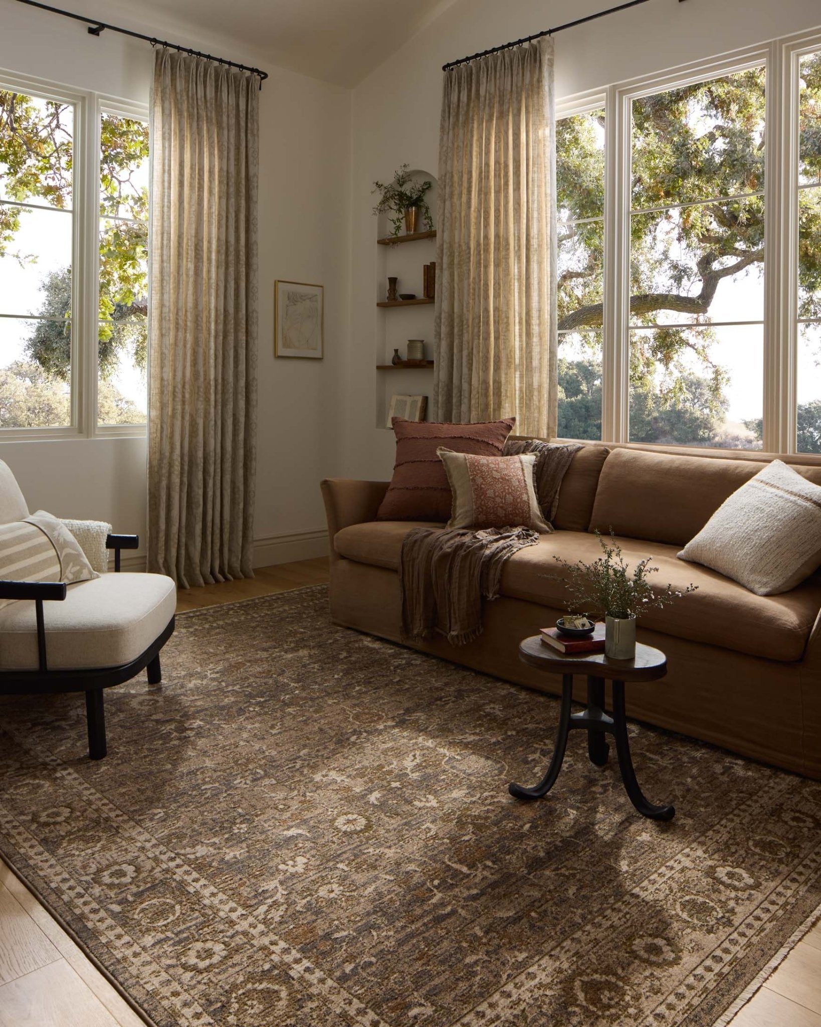Loloi II Haywood Pebble / Charcoal Rug White Cliff Studio Area Rugs