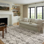 Loloi II Kamala Charcoal / Dove Rug White Cliff Studio Area Rugs
