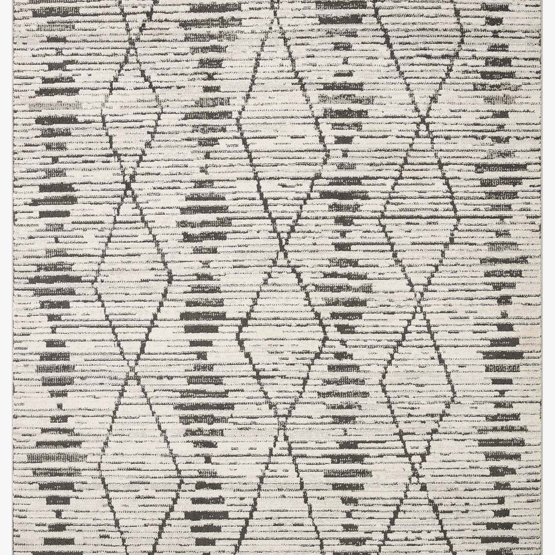 Loloi II Kamala Charcoal / Dove Rug White Cliff Studio Area Rugs