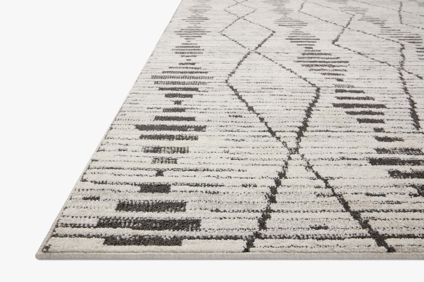 Loloi II Kamala Charcoal / Dove Rug White Cliff Studio Area Rugs