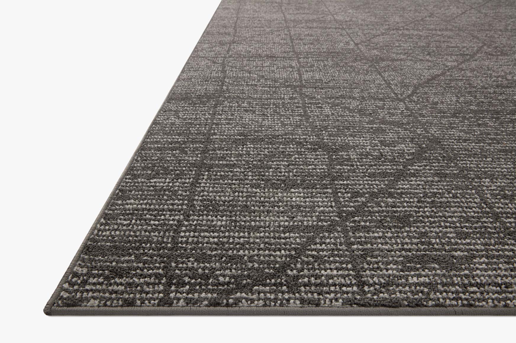 Loloi II Kamala Charcoal / Ivory Rug White Cliff Studio Area Rugs