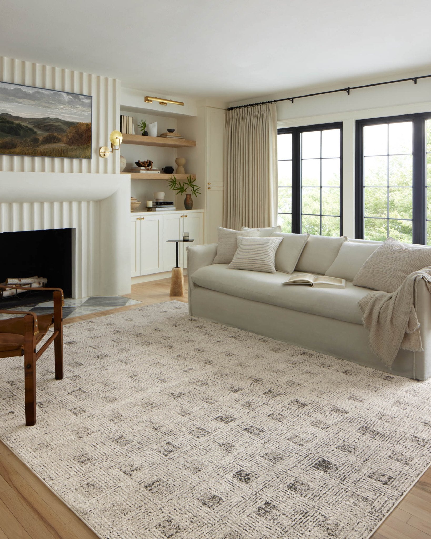 Loloi II Kamala Grey / Graphite Rug White Cliff Studio Area Rugs