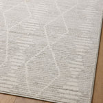 Loloi II Kamala Ivory / Silver Rug White Cliff Studio Area Rugs