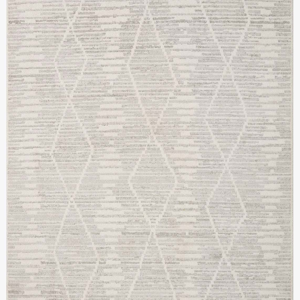 Loloi II Kamala Ivory / Silver Rug White Cliff Studio Area Rugs