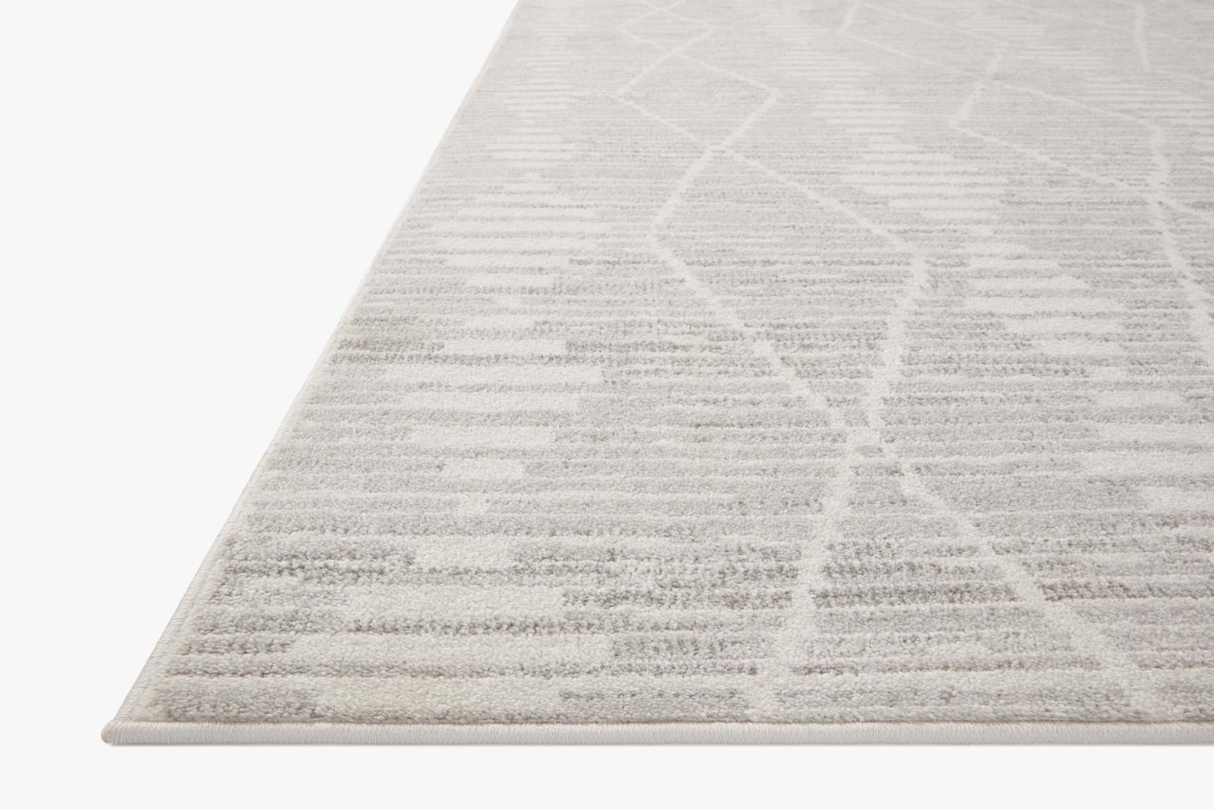 Loloi II Kamala Ivory / Silver Rug White Cliff Studio Area Rugs