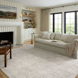 Loloi II Kamala Ivory / Silver Rug White Cliff Studio Area Rugs
