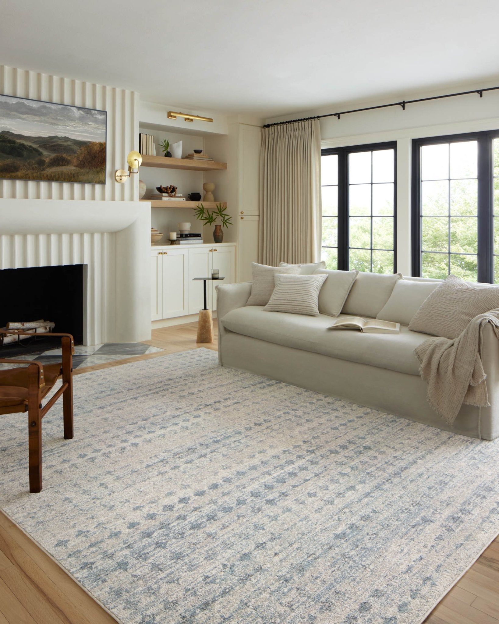 Loloi II Kamala Sky / Dove Rug White Cliff Studio Area Rugs