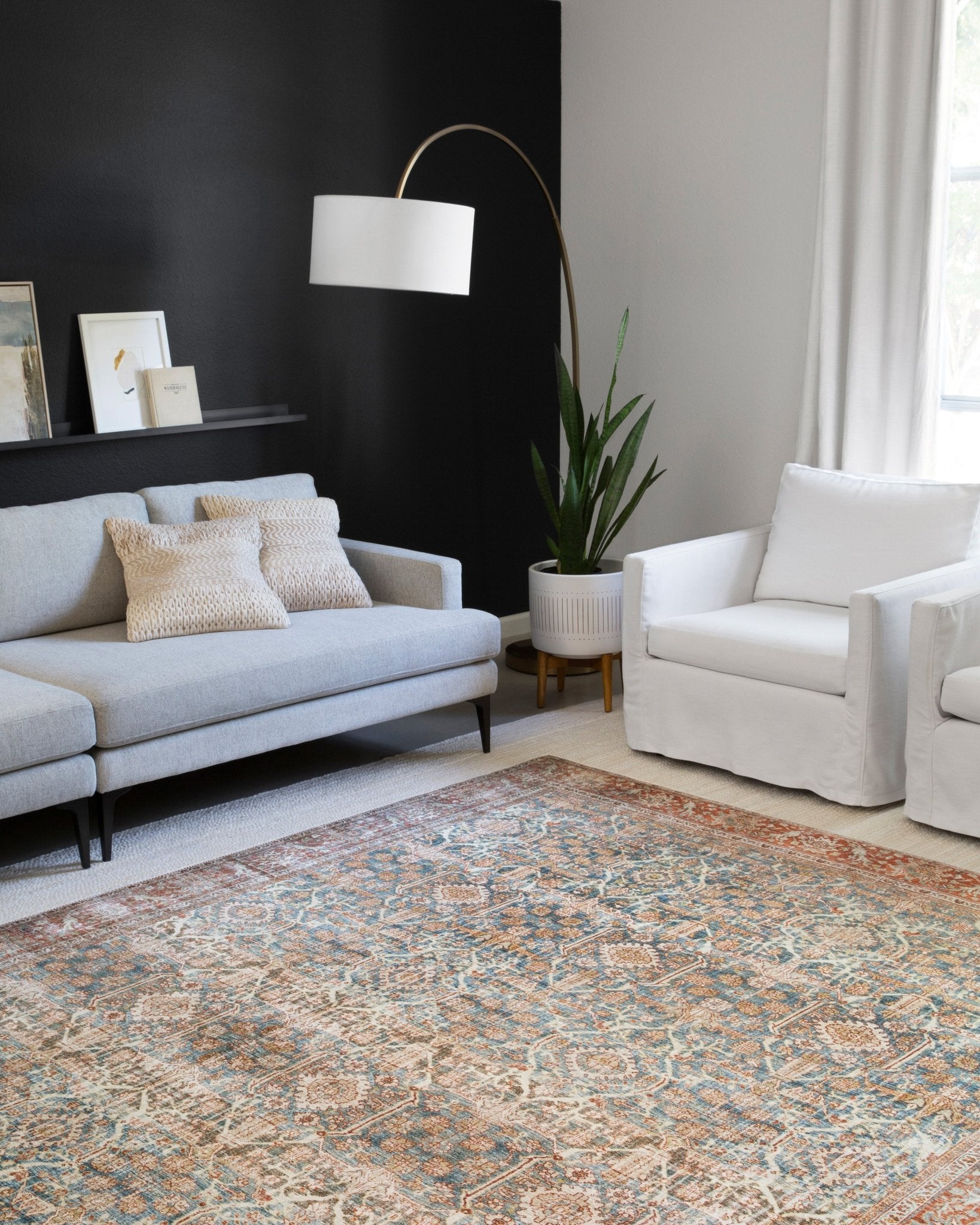 Loloi II Layla Ocean / Rust Rug
