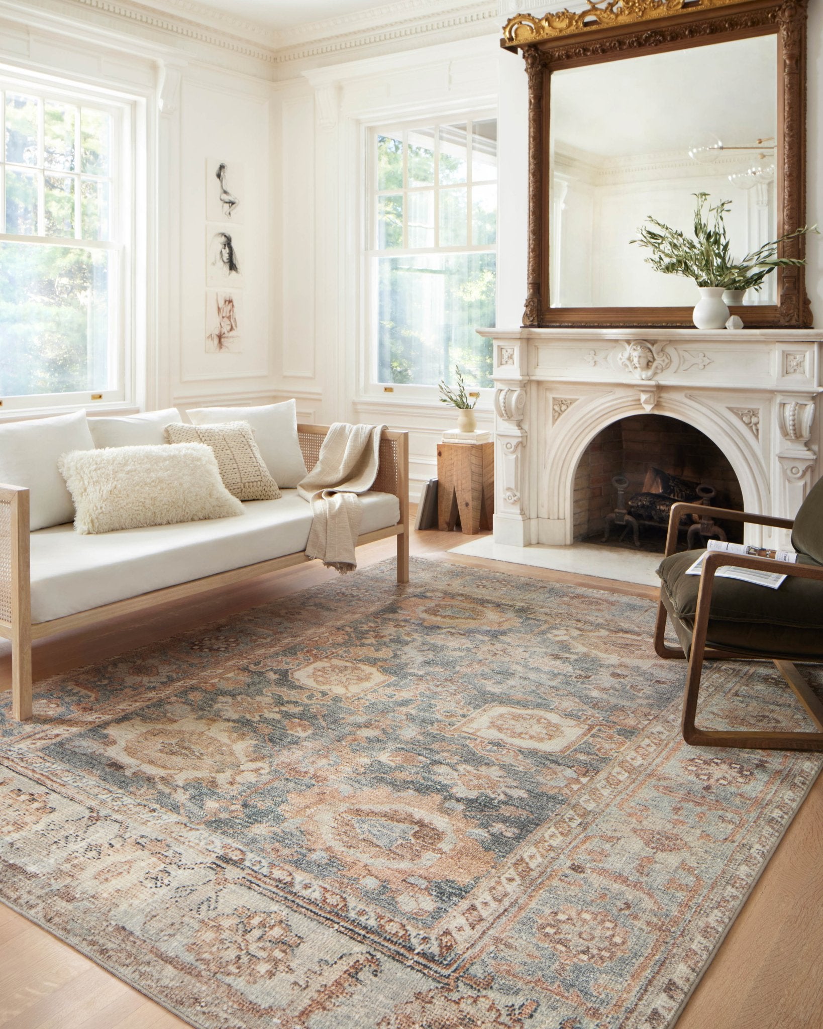 Loloi II Margot Ocean / Spice Rug
