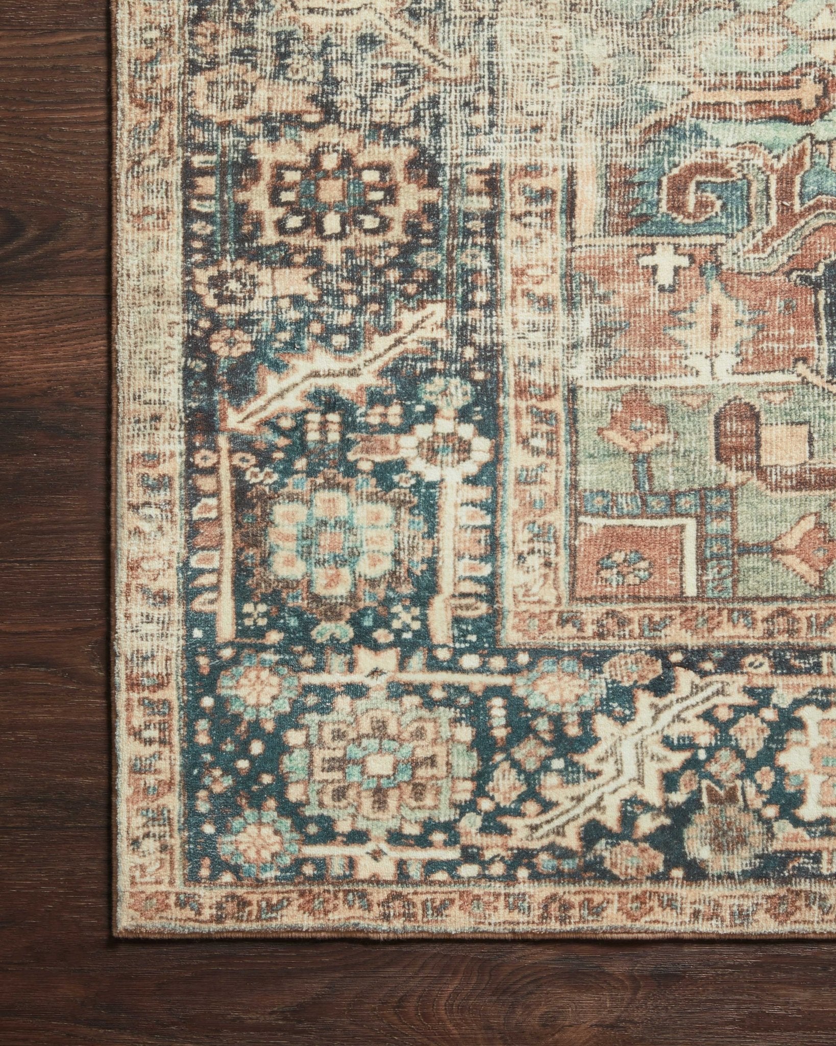Loloi II Margot Terracotta / Lagoon Rug
