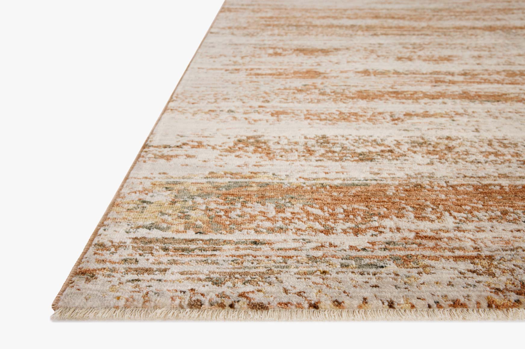 Loloi II Nellie Copper / Pebble Rug White Cliff Studio Area Rugs
