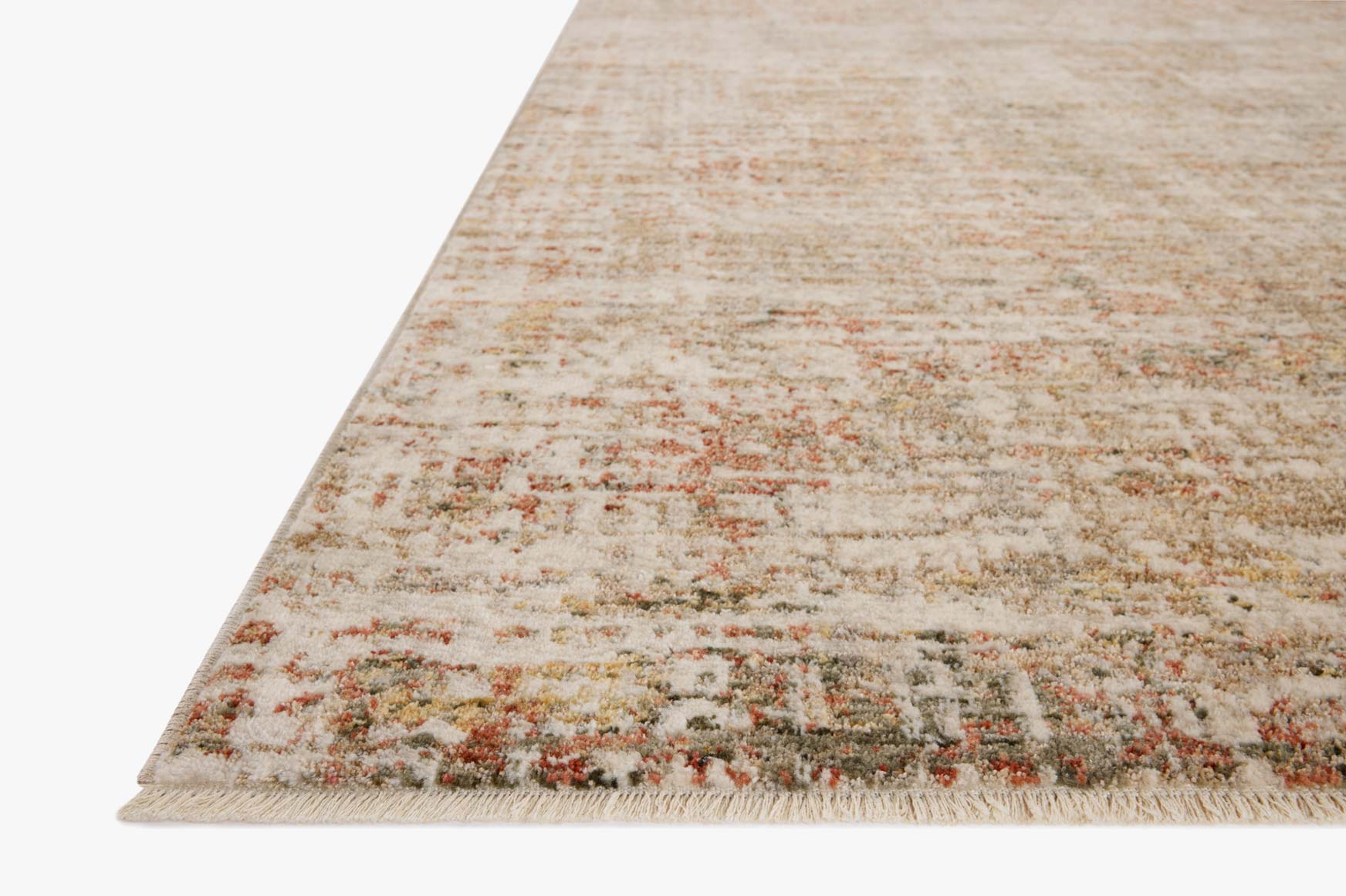 Loloi II Nellie Natural / Sunset Rug White Cliff Studio Area Rugs