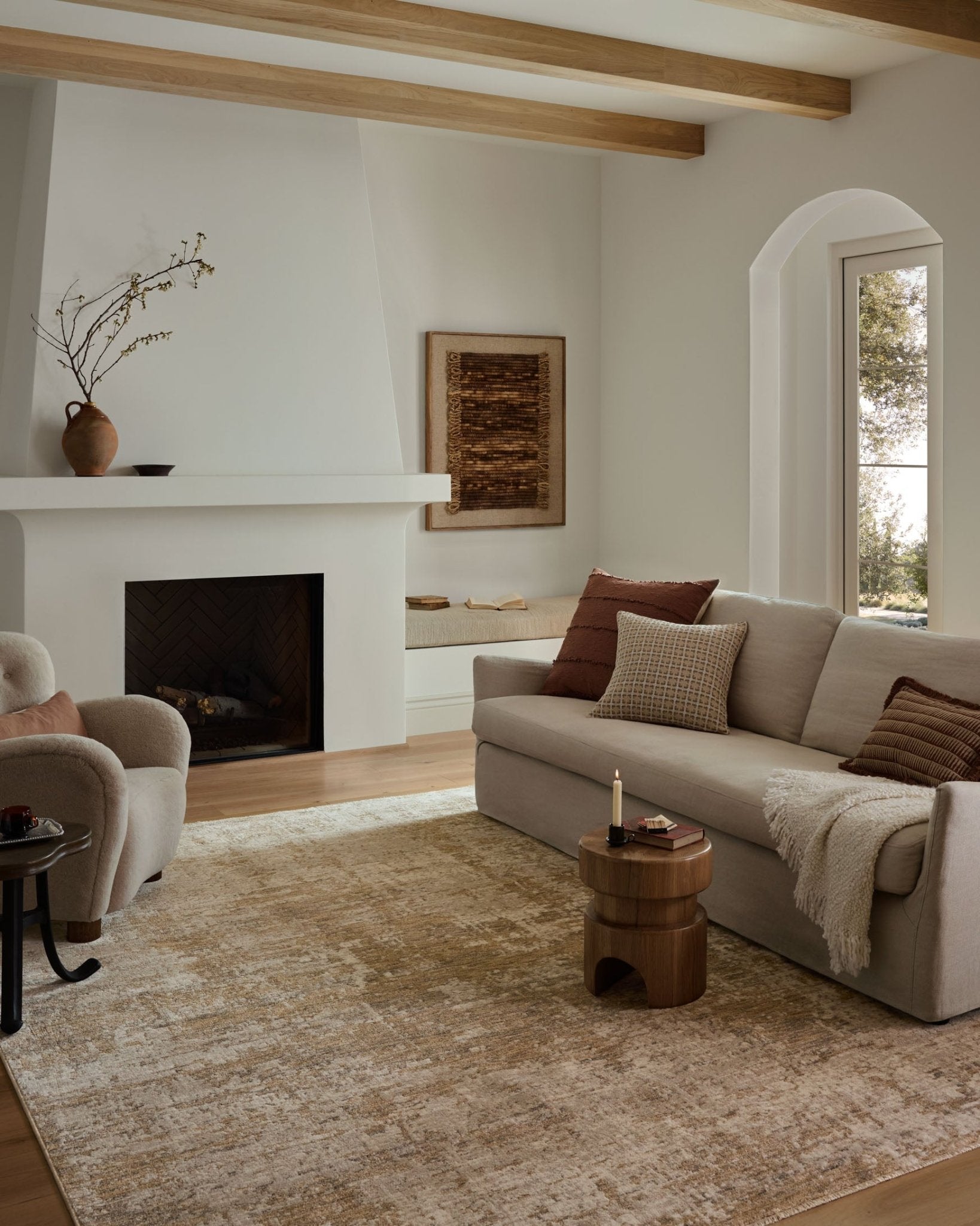 Loloi II Nellie Stone / Taupe Rug White Cliff Studio Area Rugs