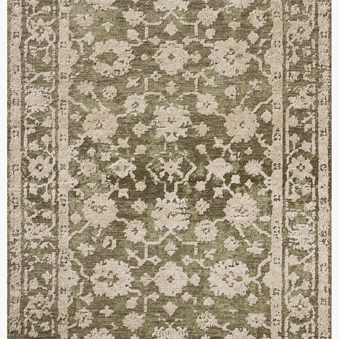 Loloi II Percival Moss / Natural Rug White Cliff Studio Area Rugs