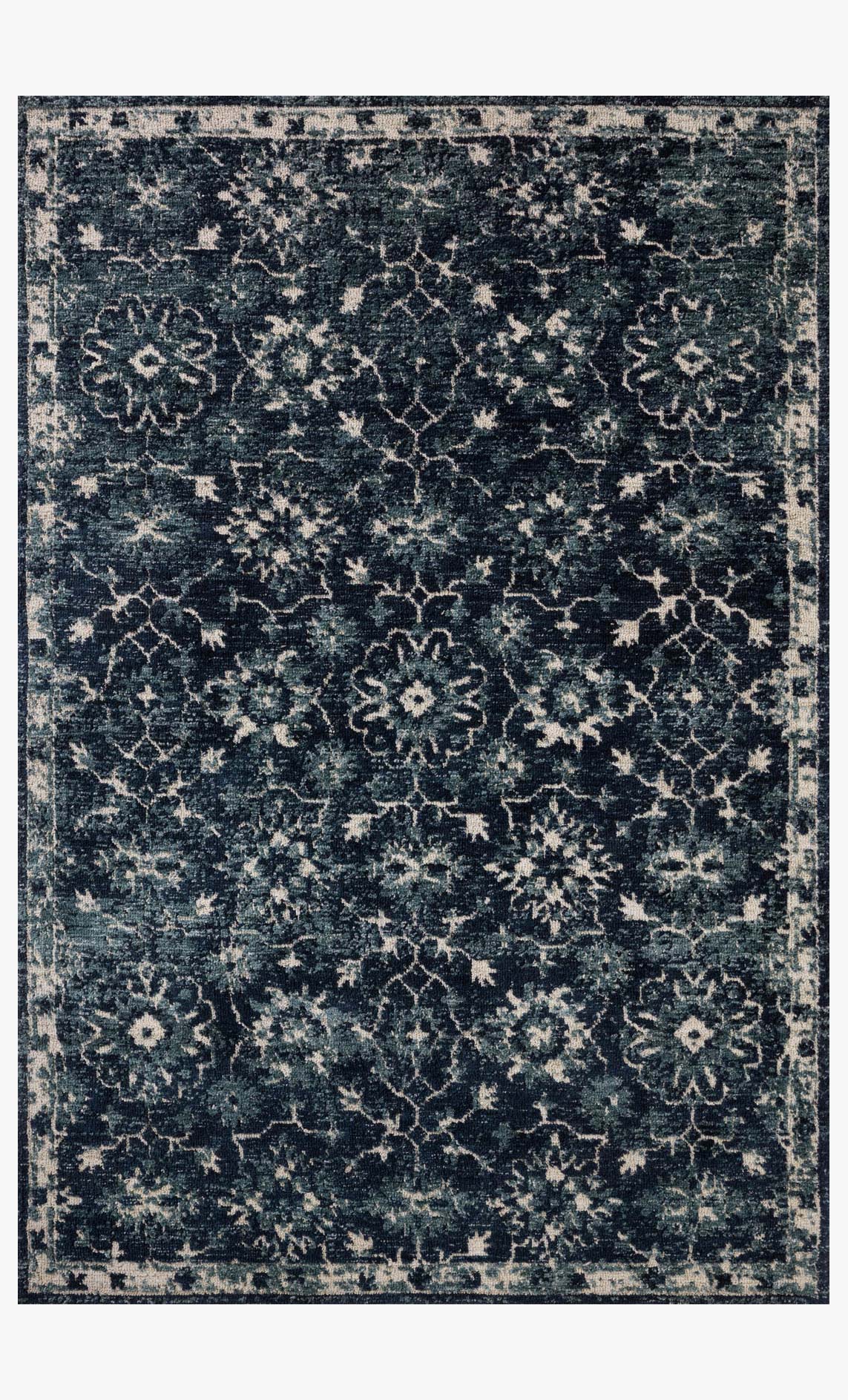 Loloi II Percival Navy / Ivory Rug White Cliff Studio Area Rugs