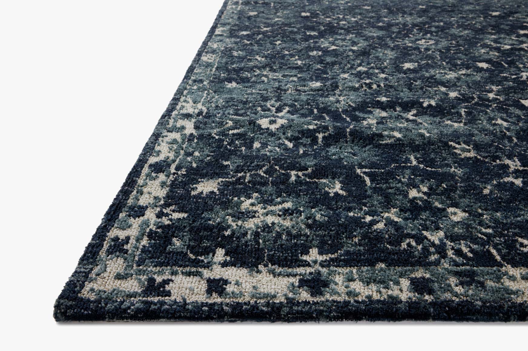 Loloi II Percival Navy / Ivory Rug White Cliff Studio Area Rugs