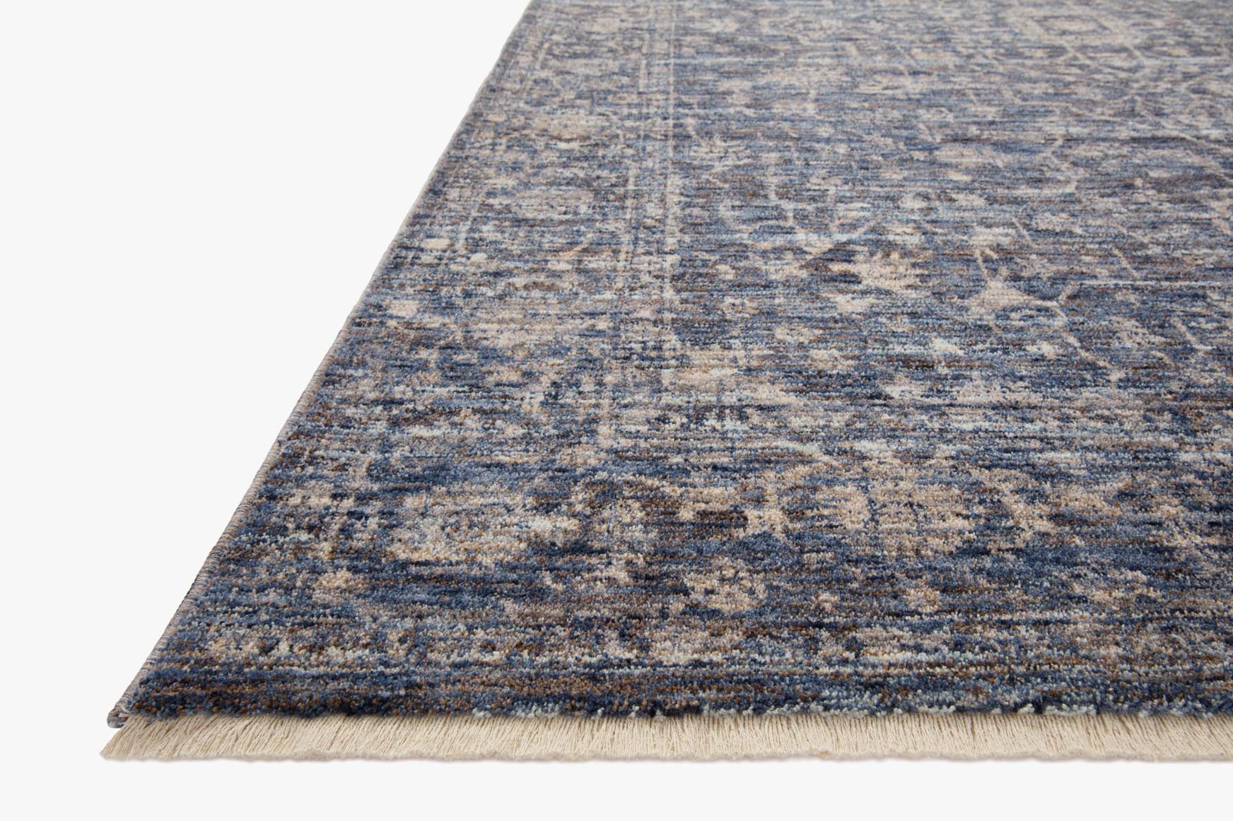 Loloi II Sorrento Midnight / Natural Rug White Cliff Studio Area Rugs