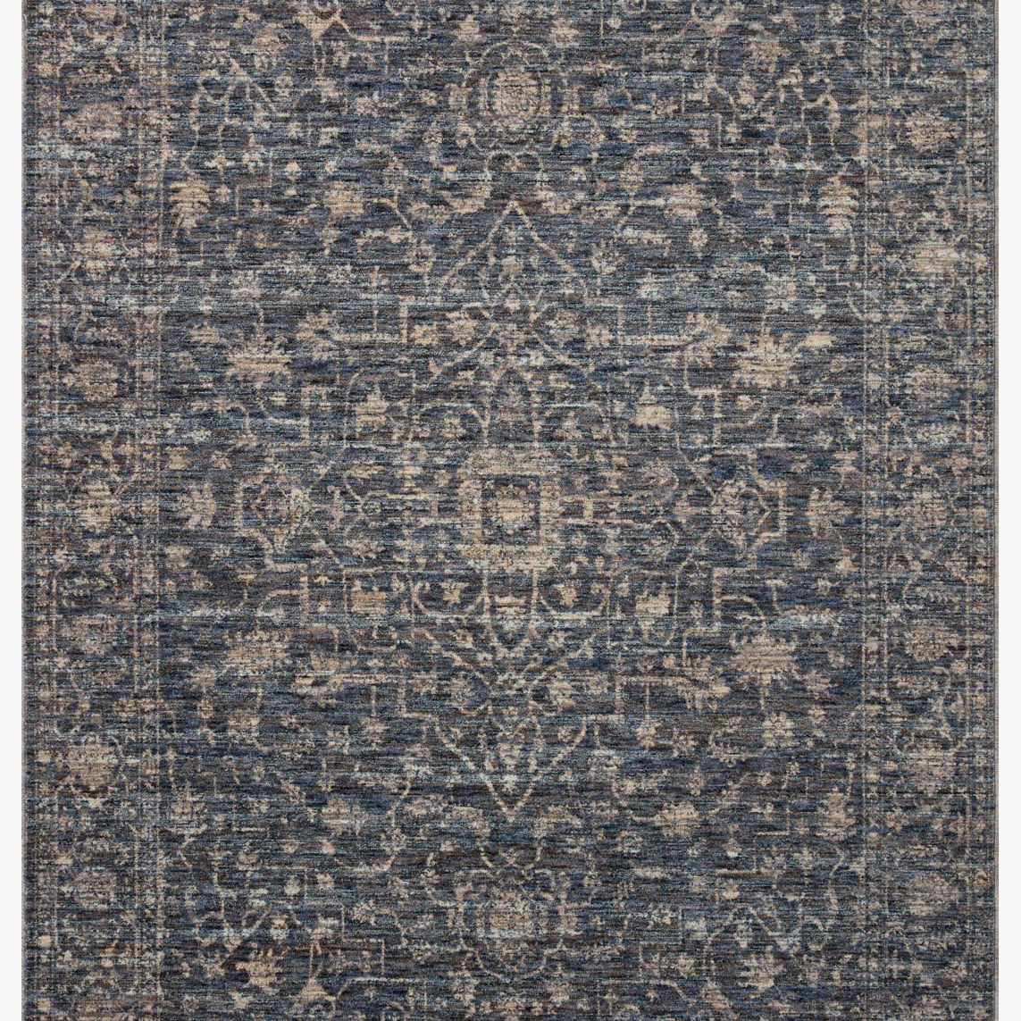 Loloi II Sorrento Midnight / Natural Rug White Cliff Studio Area Rugs