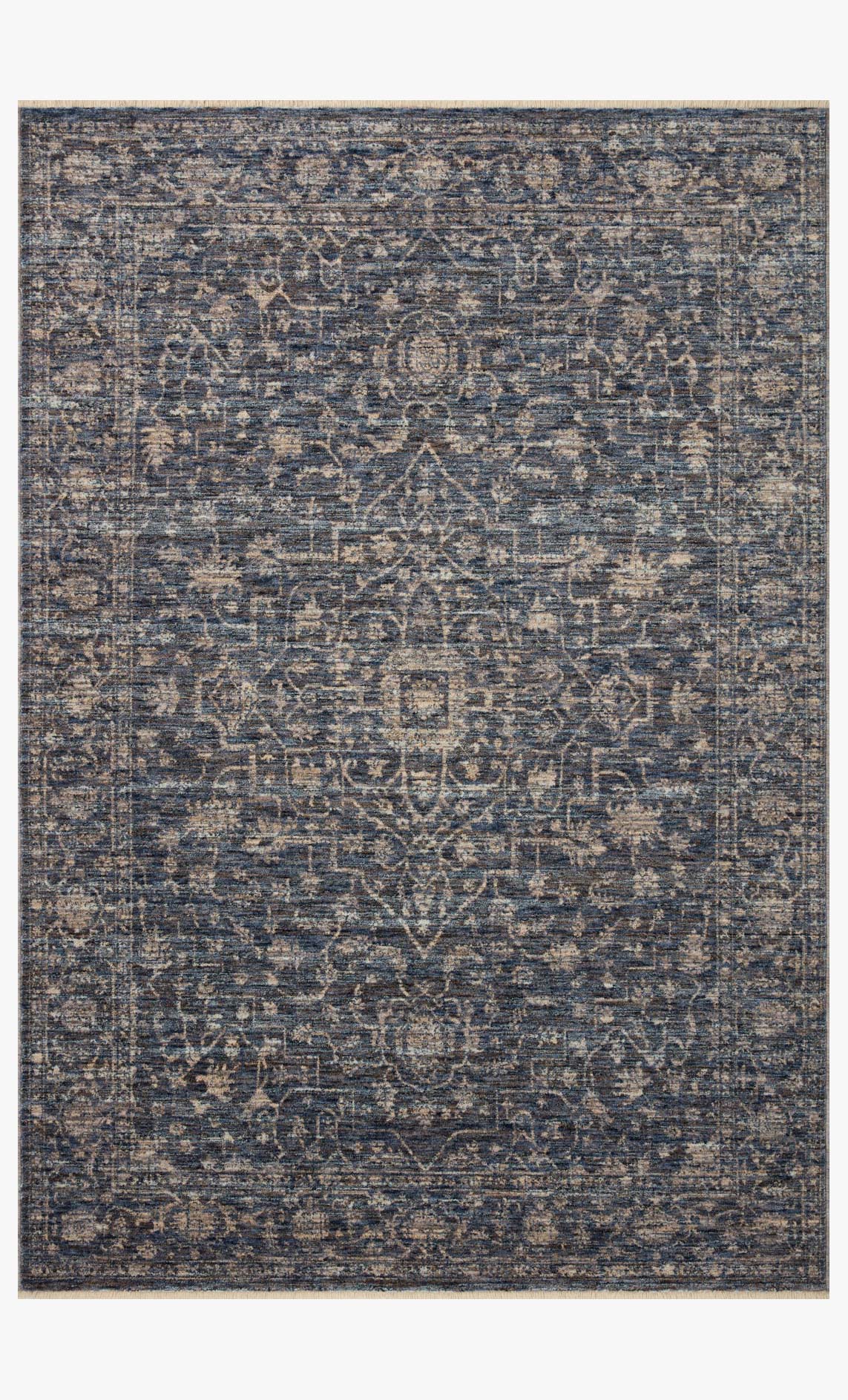 Loloi II Sorrento Midnight / Natural Rug White Cliff Studio Area Rugs